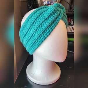 Turquoise Crocheted Headband